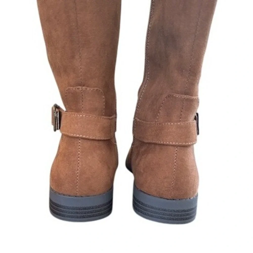 Thereabouts Kids Girls Tan Faux Suede Shearling Lined Boots Size 4‎ Medium